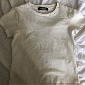 REFORMATION white tee / a slim fitting t-shirt